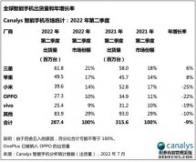 Canalys2022 ڶȫֻµ 9%